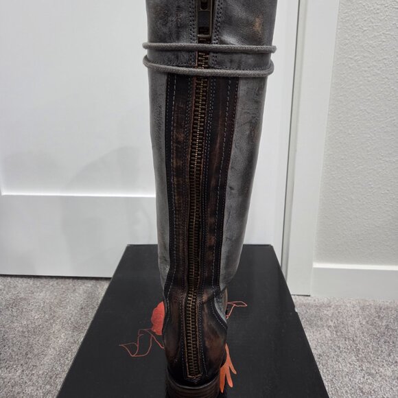 *EUC* Stunning Freebird Raphael Laced Up Boot, Distressed Ice Color, Size 10 - Picture 4 of 13